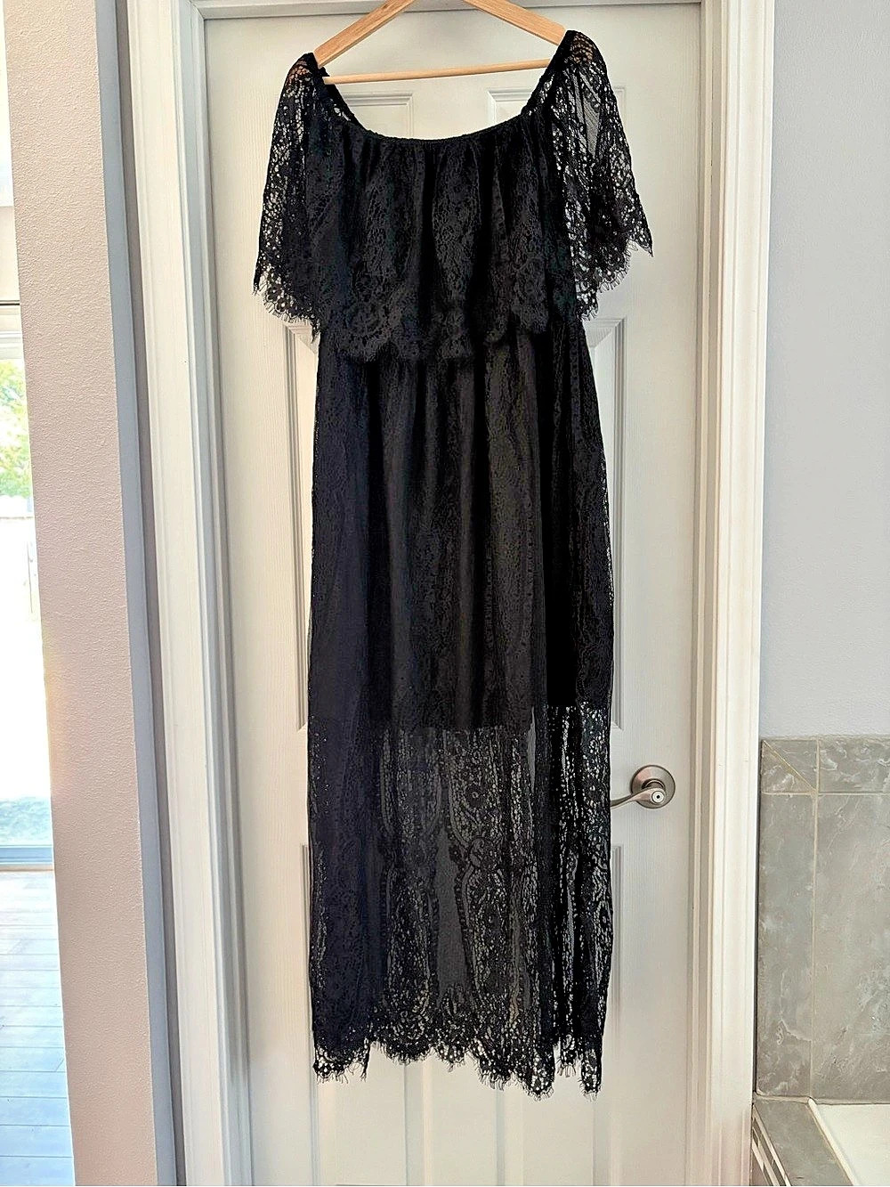 Women’s SHEIN Black Lace Maxi Dress 2XL